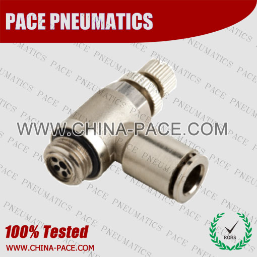 PMPSE-G,All metal Pneumatic Fittings with bspp thread, Air Fittings, one touch tube fittings, Nickel Plated Brass Push in Fittings